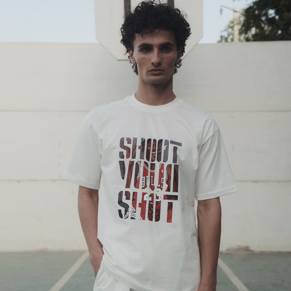 تیشرت آستین کوتاه مردانه طرح SHOOT YOUR SHOT